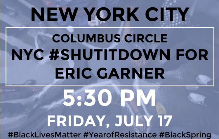 NEW YORK CITY FRI JUL 17 - 5:30 PM COLUMBUS CIRCLE — Jul 12, 2015