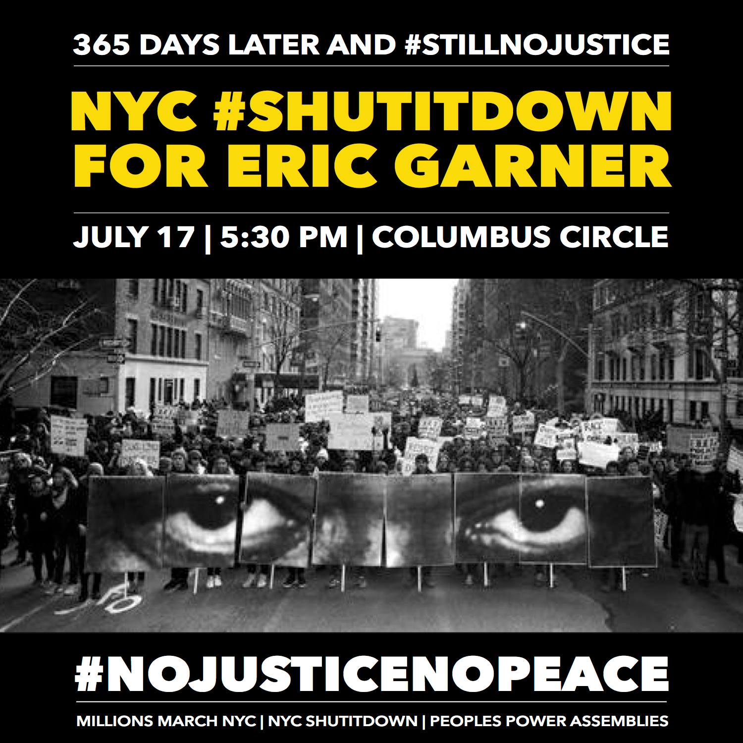 NEW YORK CITY FRI JUL 17 - 5:30 PM COLUMBUS CIRCLE — Jul 12, 2015