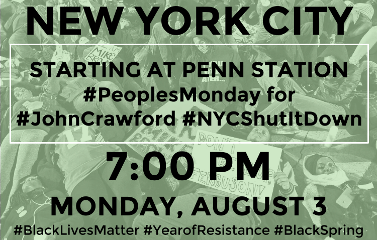 NEW YORK CITY MON AUG 3 - 7:00 PM STARTING AT PENN — Jul 29, 2015