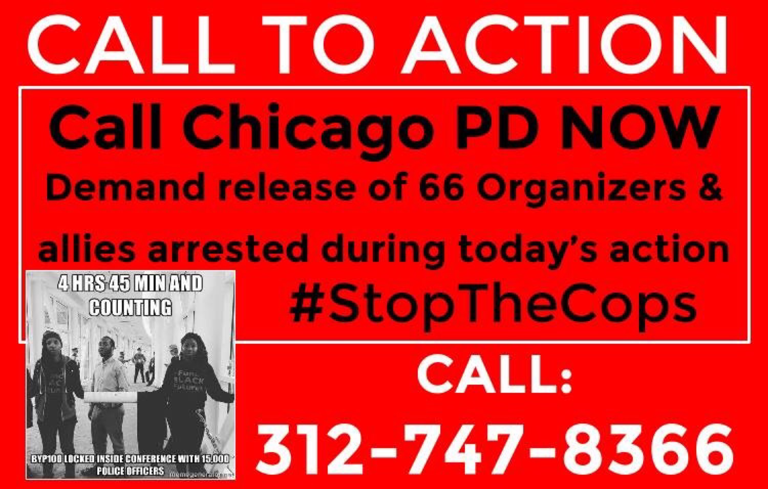 CALL TO ACTION - CALL CHICAGO PD Demand the releas — Oct 24, 2015